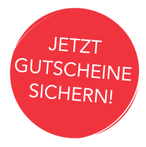 Roter Button mit dem Text: Jetzt Gutscheine sichern!